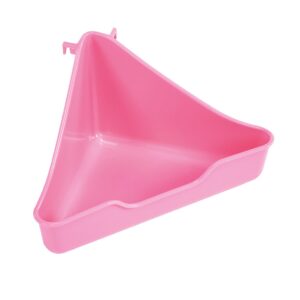 Pet Ferret Rat Guinea Pig Rabbit Corner Litter Tray - Pink | CLASSIC