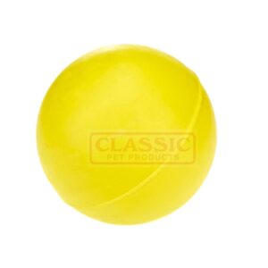 Dog Toy Solid Rubber Ball Large - Yellow | CLASSIC