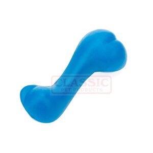 Dog Toy Solid Rubber Bone Small - Blue | CLASSIC