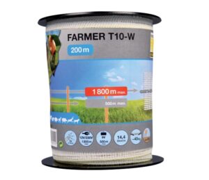 Horizont Farmer 10mm tape 200m White