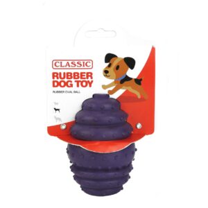 Dog Toy Rubber Oval Ball 140mm - Purple | CLASSIC