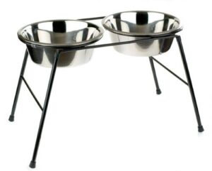Dog Feeder Double Bowl High Stand 370mm/4000ml | Classic