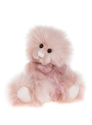 Charlie Bears Teaberry Pale Pink Plush Jointed Bear with Organza Bow+