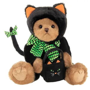 Bearington Collection 181328 Midnight Magic the Black Cat Jointed Plush Soft Toy