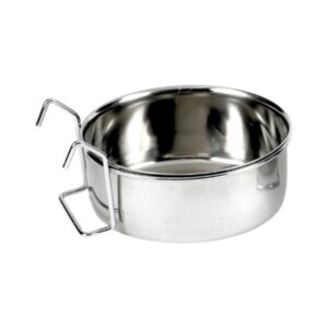 Pet Dog Bird Hook-on Bowl Stainless Steel Coop Cup 900ml | Classic
