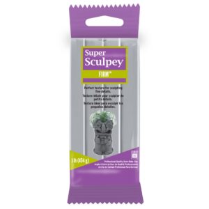 Super Sculpey Firm - Gray, 1 Lb (454 G)