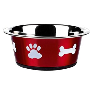 Classic Pet Products Classic Posh Paws Bowl, 900 ml, Red