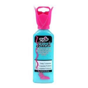 Tulip Deep Turquoise Slick Dimensional Fabric Paint - 1.25oz