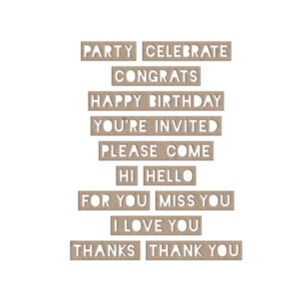 Little B Block Out/cutting Dies