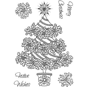 Photocentric Sue Dix Floral Christmas Tree