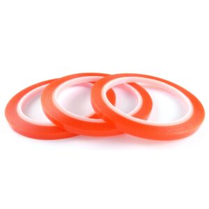 Phoenix 6mm X 10 Metre - 3 Rolls Of Sticky Red Double Sided Tape