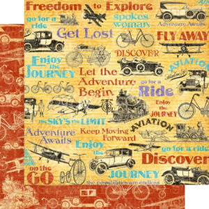 Graphic 45 Fly Away 12x12 Paper Packs Of 5 Sheets