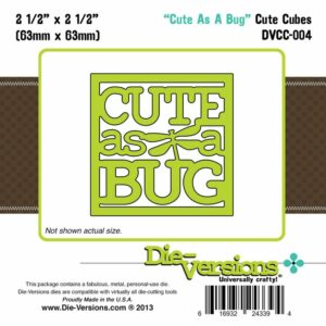 Die-Versions Cute Cubes - Cute As A Bug