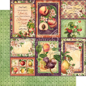 Graphic 45 Orchard Fresh 12x12 Paper Packs Of 5 Sheets