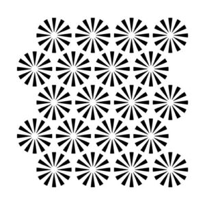 The Crafters Workshop 6x6 Stencil Retrobursts