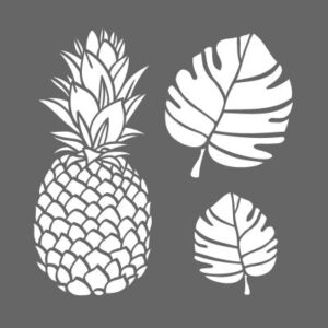DecoArt Tropical Stencil Pack Of 2