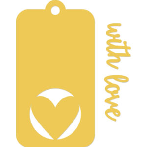 Kaisercraft Decorative Die With Love Tag