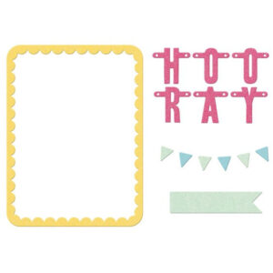 We R Memory Keepers Pocket Scrap Dies-hooray