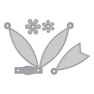 Spellbinders Petite Double Bow & Flowers - Etched