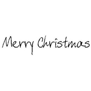 Scribbled Merry Christmas Stamp