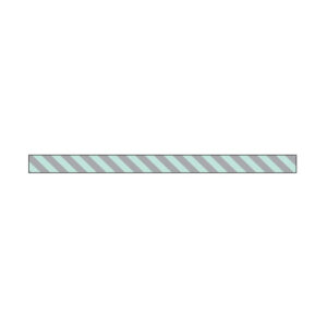 Little B Silver Diagonal Foil Stripes