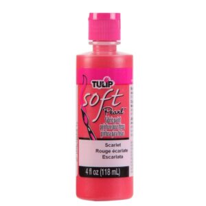 Tulip Pearl Scarlet Soft Fabric Paint 4oz
