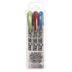 Ranger Distress Pearl Crayons Holiday Set 3