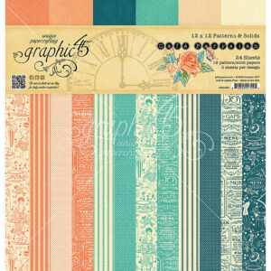 Graphic 45 12"x12" Patterns & Solids Pad Cafe Parisian