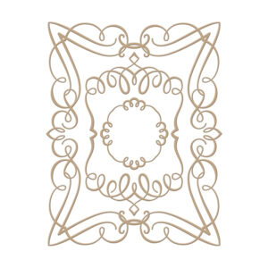 Spellbinders Elegant Rectangle Gloriousglimmer Plate