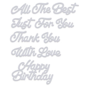 Sue Dix Sentiments Set 2 Sweet Dixie Cutting Die