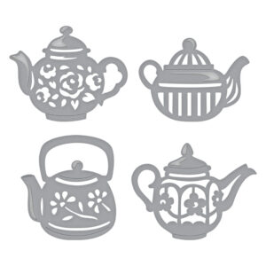 Spellbinders Tea Pots Etched Dies