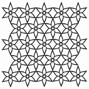 The Crafters Workshop 12x12 Stencil Starflower Net