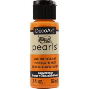 DecoArt Bright Orange Americana Pearls - 2oz