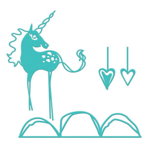 Spellbinders Happy Little Unicorn Etched Dies