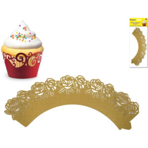 Cupcake Wrappers Rose Gold3 X Packs Of 6