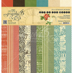 Graphic 45 12"x12" Patterns & Solids Pad Off To The Races