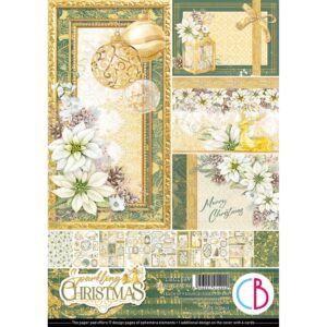 Ciao Bella Sparkling Christmas Paper Pad 8" X 8"