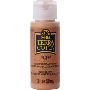 Pueblo Folkart Terra Cotta Textured Paint - 2 Oz