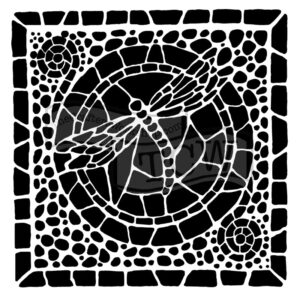 The Crafters Workshop 6x6 Stencil Winged Mosaic