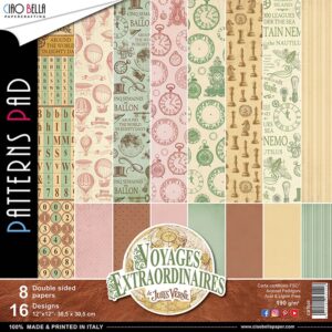 Ciao Bella 12"x12" Patterns Pad Voyages Extraordinaires