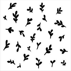 The Crafters Workshop 12x12 Stencil Barberry Buds
