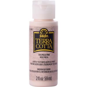 Mesa Pink Folkart Terra Cotta Textured Paint - 2 Oz