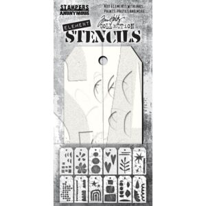 Art Gone Wild Everyday Art - Tim Holtz Element Stencils