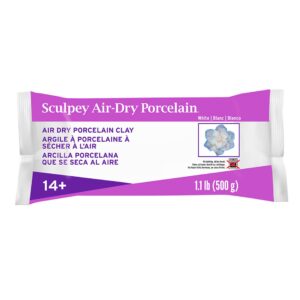 Sculpey Air Dry Porcelain Clay, 1.1 Lb (500 G)