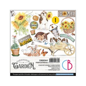 Ciao Bella Farmhouse Garden Fussy Cut Pad 6" X 6"