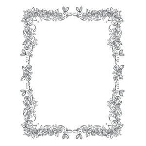 Spellbinders Rose Border