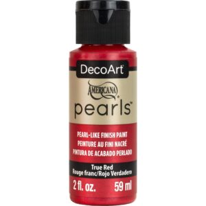 DecoArt True Red Americana Pearls - 2oz.