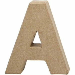 Creativ Letter A - 10cm - Single Paper Mache