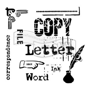 The Crafters Workshop 6x6 Stencil Correspondence