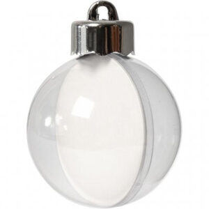 Creativ 2 Part Plastic Bauble - 5cm 10 Pack